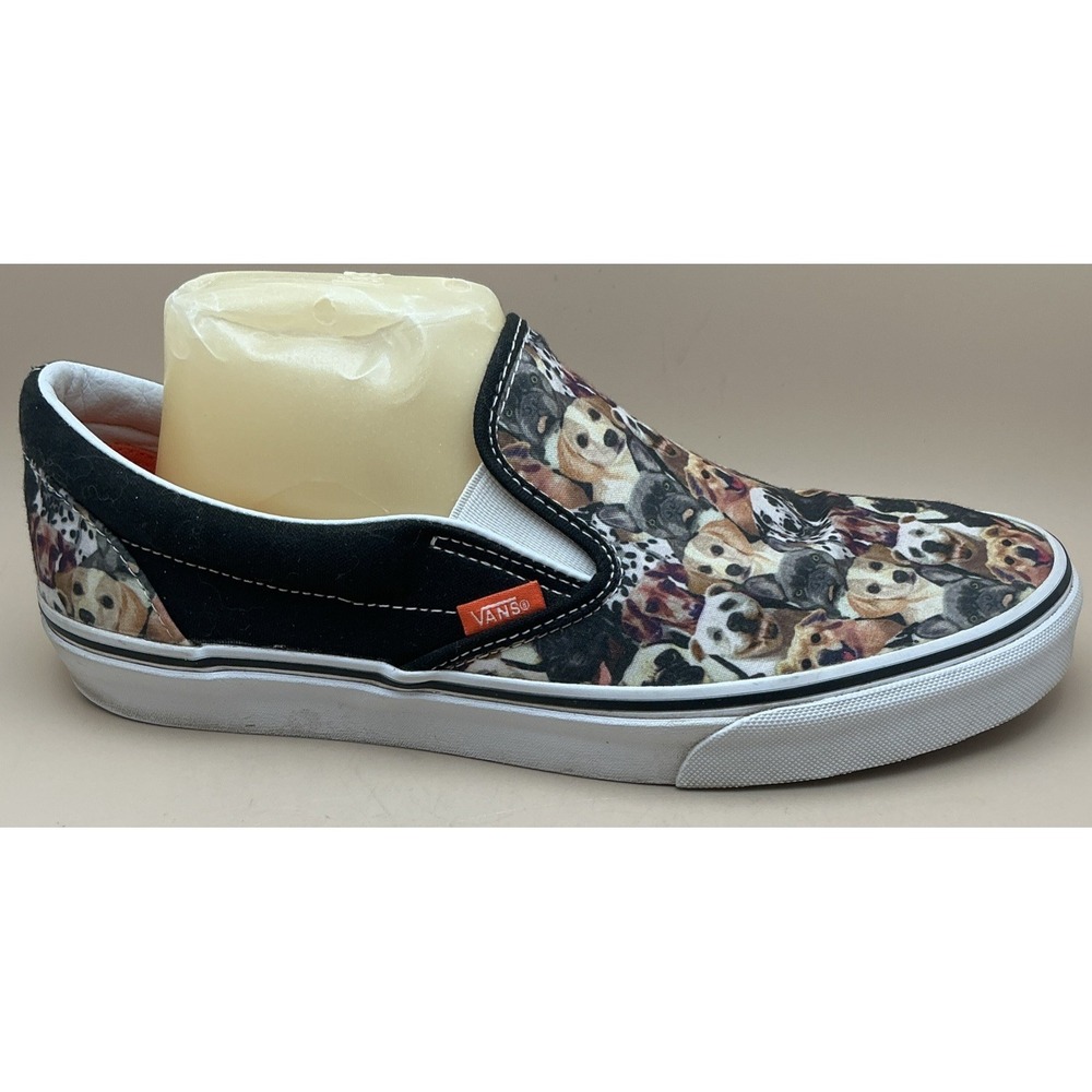 Vans X ASPCA Puppy Dog Faces Classic Slip Ons Men's 8.5 Women's 10 - Picture 2 of 16